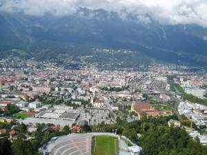 Innsbruck - pohled ze skokanského můstku